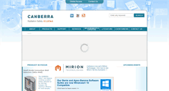 Desktop Screenshot of canberra.com