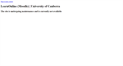 Desktop Screenshot of learnonline.canberra.edu.au