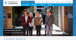 Desktop Screenshot of canberra.edu.au