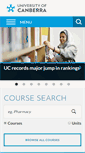 Mobile Screenshot of canberra.edu.au